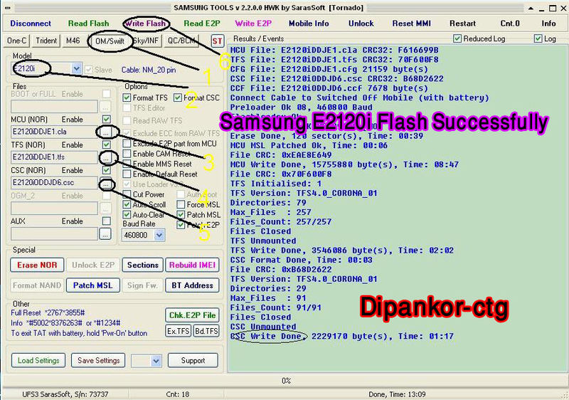 samsung gt-e2120b flash file
